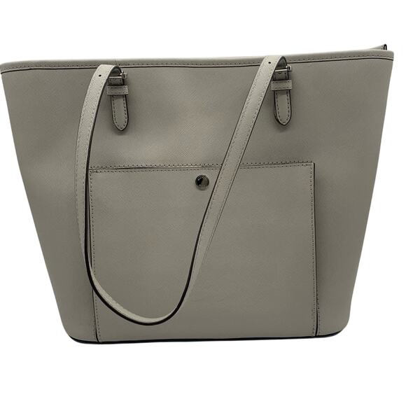Michael Kors Jet Set Large Zip Top Travel Tote Light Grey - Minimalist Commute - Picture 2 of 16